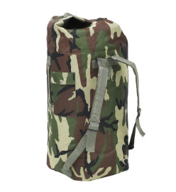 Sac de sport en style militaire 85 L Camouflage