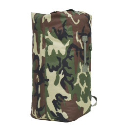 Sac de sport en style militaire 85 L Camouflage