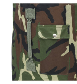 Sac de sport en style militaire 85 L Camouflage