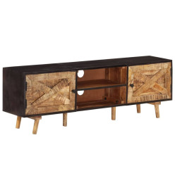 Meuble TV 140x30x46 cm Bois de manguier brut et d'acacia massif