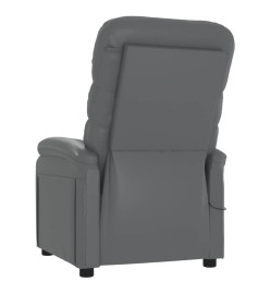 Fauteuil inclinable électrique Gris Similicuir