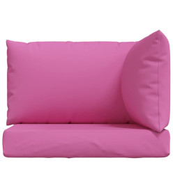 Coussins de palette 3 pcs rose tissu Oxford