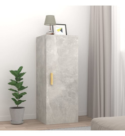 Armoire murale Gris béton 34,5x34x90 cm Bois d'ingénierie