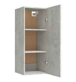 Armoire murale Gris béton 34,5x34x90 cm Bois d'ingénierie