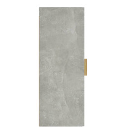 Armoire murale Gris béton 34,5x34x90 cm Bois d'ingénierie