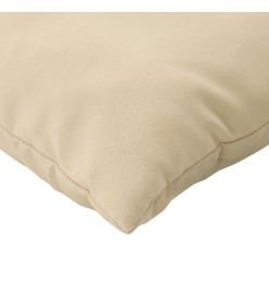 Coussins décoratifs 4 pcs beige 40x40 cm tissu