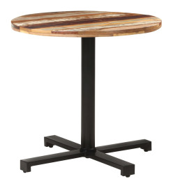 Table de bistro Carrée Ø80x75 cm Bois de récupération massif