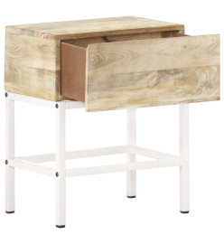 Table de chevet 40x30x50 cm Bois de manguier massif