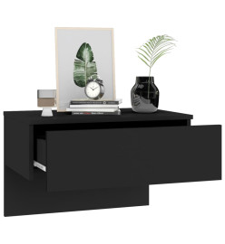 Tables de chevet murales 2 pcs Noir