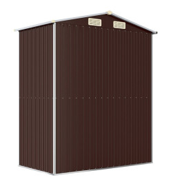 Abri de jardin Marron foncé 192x108x223 cm Acier galvanisé