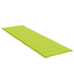 Coussin de chaise longue vert vif 200x50x3 cm tissu oxford