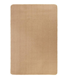 Tapis en jute avec support en latex 80 x 160 cm Naturel