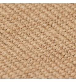 Tapis en jute avec support en latex 80 x 160 cm Naturel