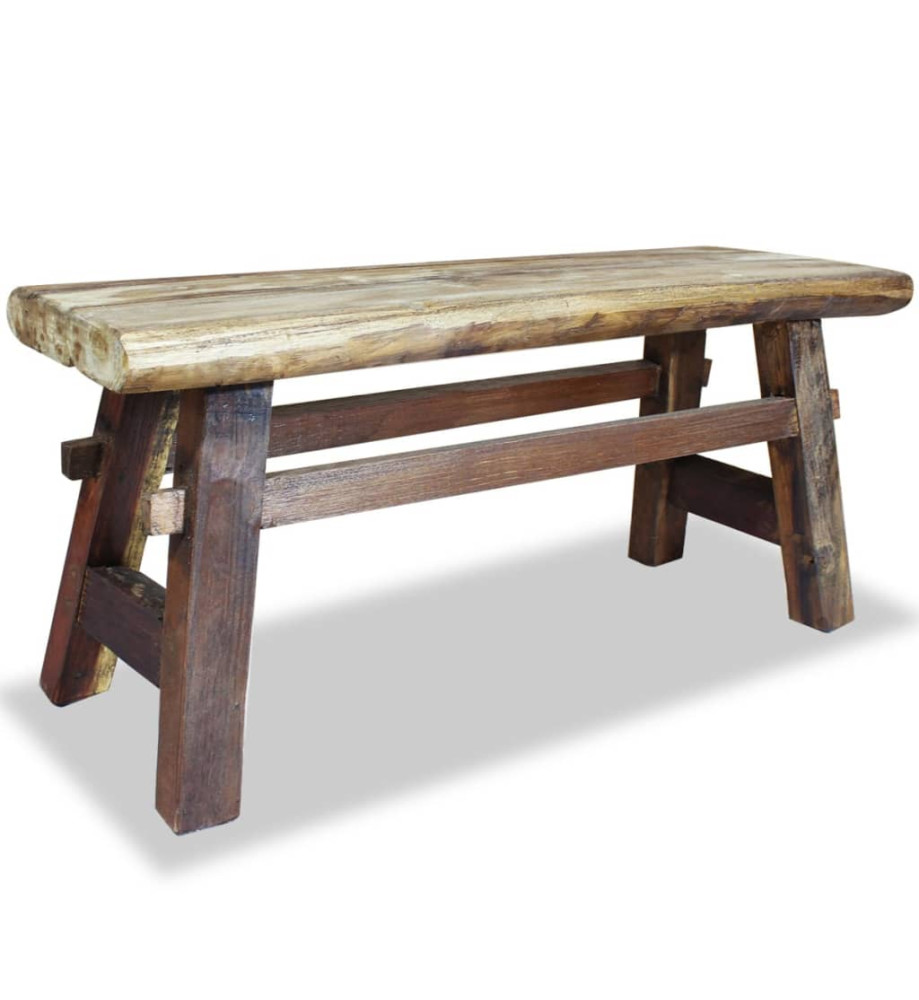 Banc Bois de récupération massif 100 x 28 x 43 cm