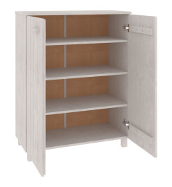 Armoire à chaussures HAMAR Blanc 85x40x108 cm Bois de pin