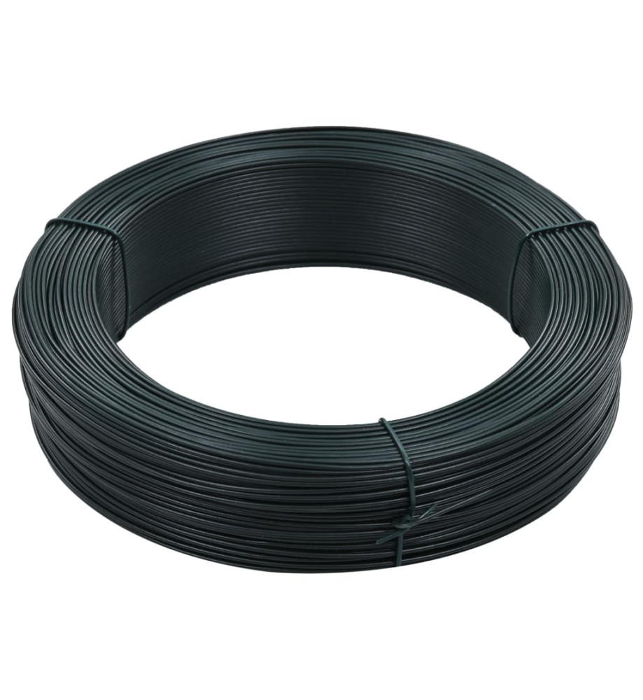 Fil de liaison de clôture 250 m 1,6/2,5 mm Acier Vert noirâtre