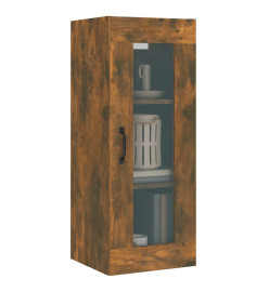 Armoire murale suspendue Chêne fumé 34,5x34x90 cm