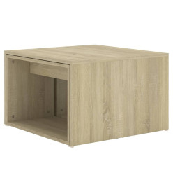 Tables basses gigognes 3 pcs Chêne Sonoma 60x60x38 cm Aggloméré