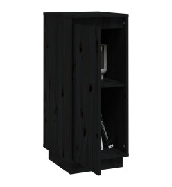 Buffets 2 pcs Noir 31,5x34x75 cm Bois massif de pin