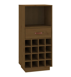 Armoire à vin Marron miel 45x34x100 cm Bois de pin massif