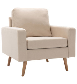 Fauteuil Crème Tissu