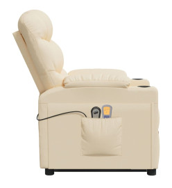 Fauteuil de massage Crème Tissu