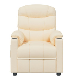 Fauteuil électrique de massage Crème Tissu