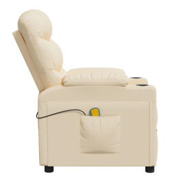 Fauteuil électrique de massage Crème Tissu