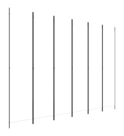 Cloison de séparation 6 panneaux Blanc 300x220 cm Tissu