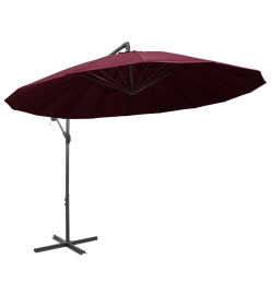 Parasol suspendu Bordeaux 3 m Mât en aluminium