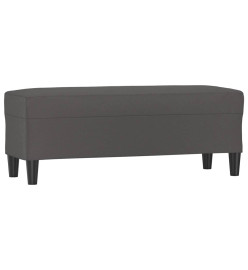 Banc Gris 100x35x41 cm Similicuir