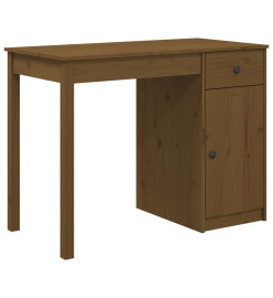 Bureau Marron miel 100x50x75 cm Bois massif de pin