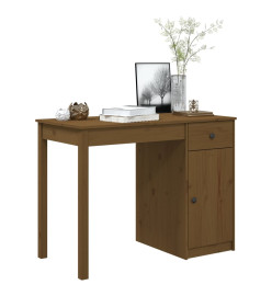 Bureau Marron miel 100x50x75 cm Bois massif de pin