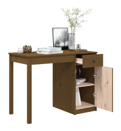 Bureau Marron miel 100x50x75 cm Bois massif de pin