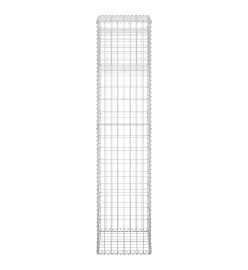 Poteaux à panier de gabion 2 pcs 40x40x180 cm Fer