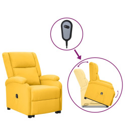 Fauteuil jaune tissu