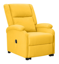 Fauteuil jaune tissu