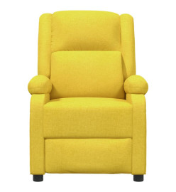 Fauteuil inclinable électrique Jaune Tissu