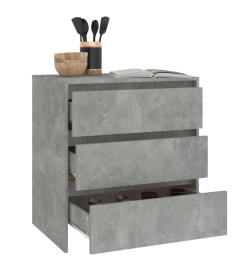 Buffet Gris béton 70x41x75 cm Bois d'ingénierie