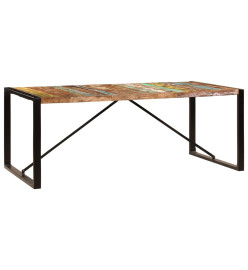 Table à dîner 200x100x75 cm Bois de récupération solide