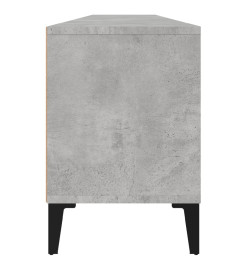 Meuble TV gris béton 150x30x44,5 cm bois d'ingénierie