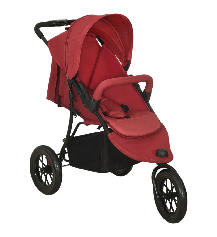 Poussette pour bébé Rouge Acier