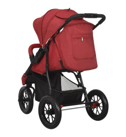 Poussette pour bébé Rouge Acier