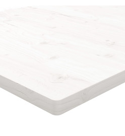 Dessus de bureau blanc 110x60x2,5 cm bois massif de pin