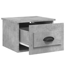 Tables de chevet murales 2 pcs gris béton 41,5x36x28 cm