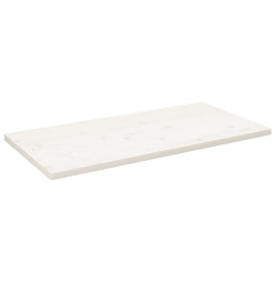 Dessus de table blanc 100x50x2,5 cm bois de pin massif