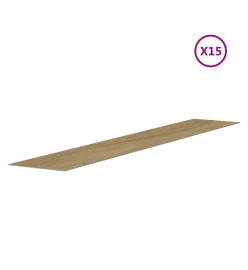 Panneaux muraux Aspect bois Marron PVC 2,06 m²