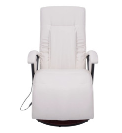 Fauteuil de massage shiatsu Blanc Similicuir