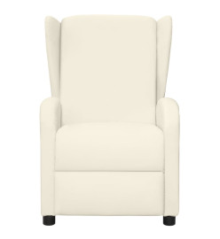 Fauteuil inclinable Crème Similicuir