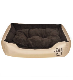 Lit chaud pour chiens avec coussin rembourré Taille XL